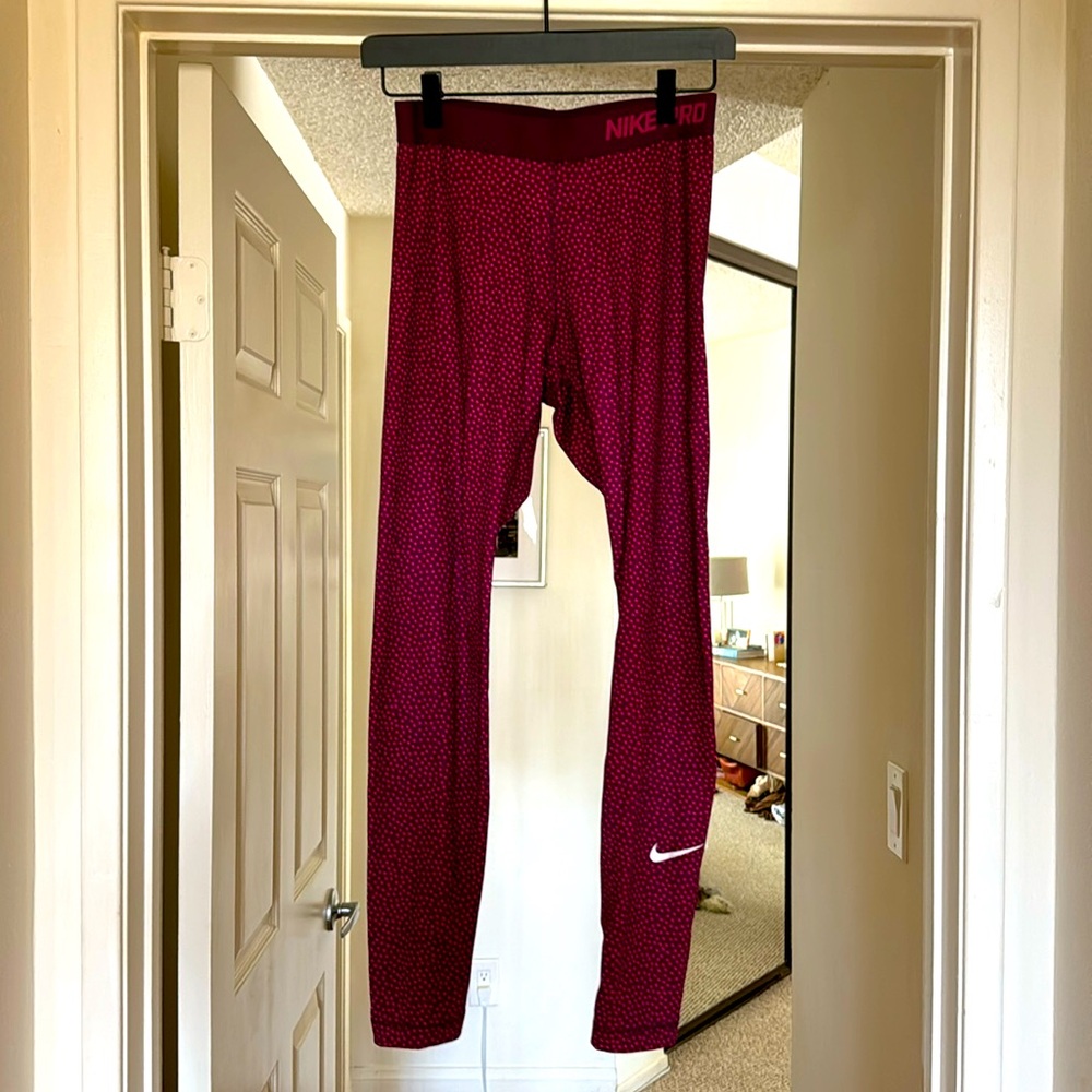 Colorful Nike Pro dri fit leggings size M